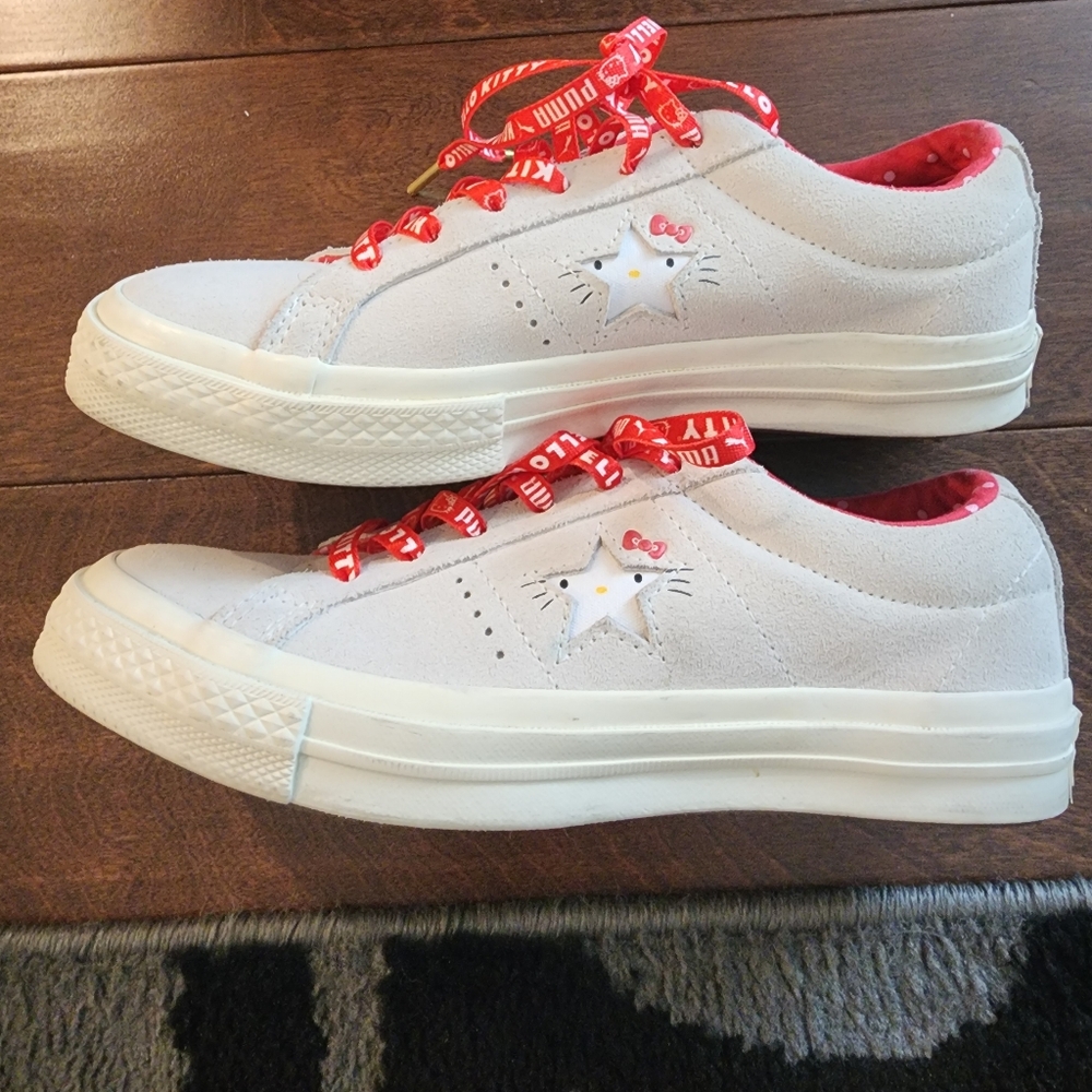 Suede Converse Hello Kitty Shoes